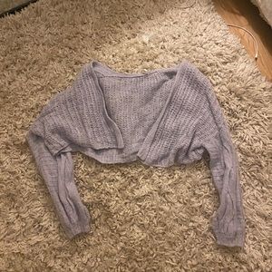 Purple free people sweater